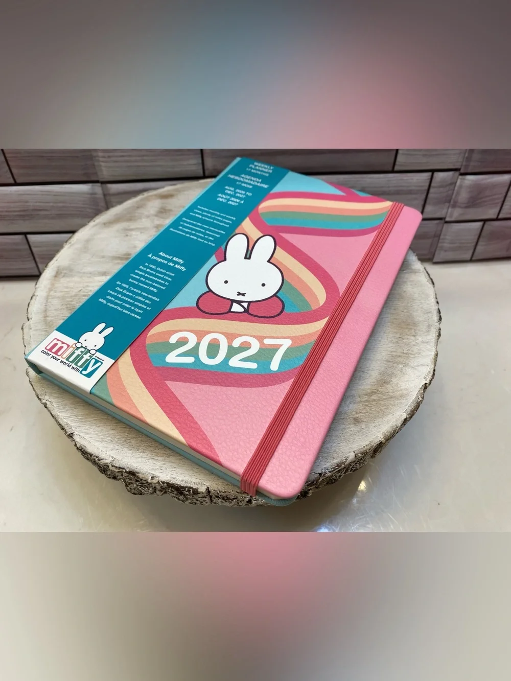 Miffy ❤️Monthly 17 months Planner Aug.2026 to Dec.2027 Cognac NEW